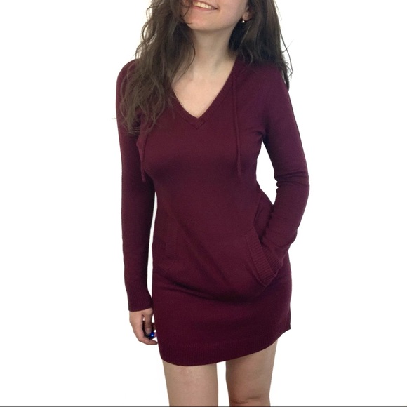 New York & Company Dresses & Skirts - 3/$25 Soho Maroon Sweater Dress